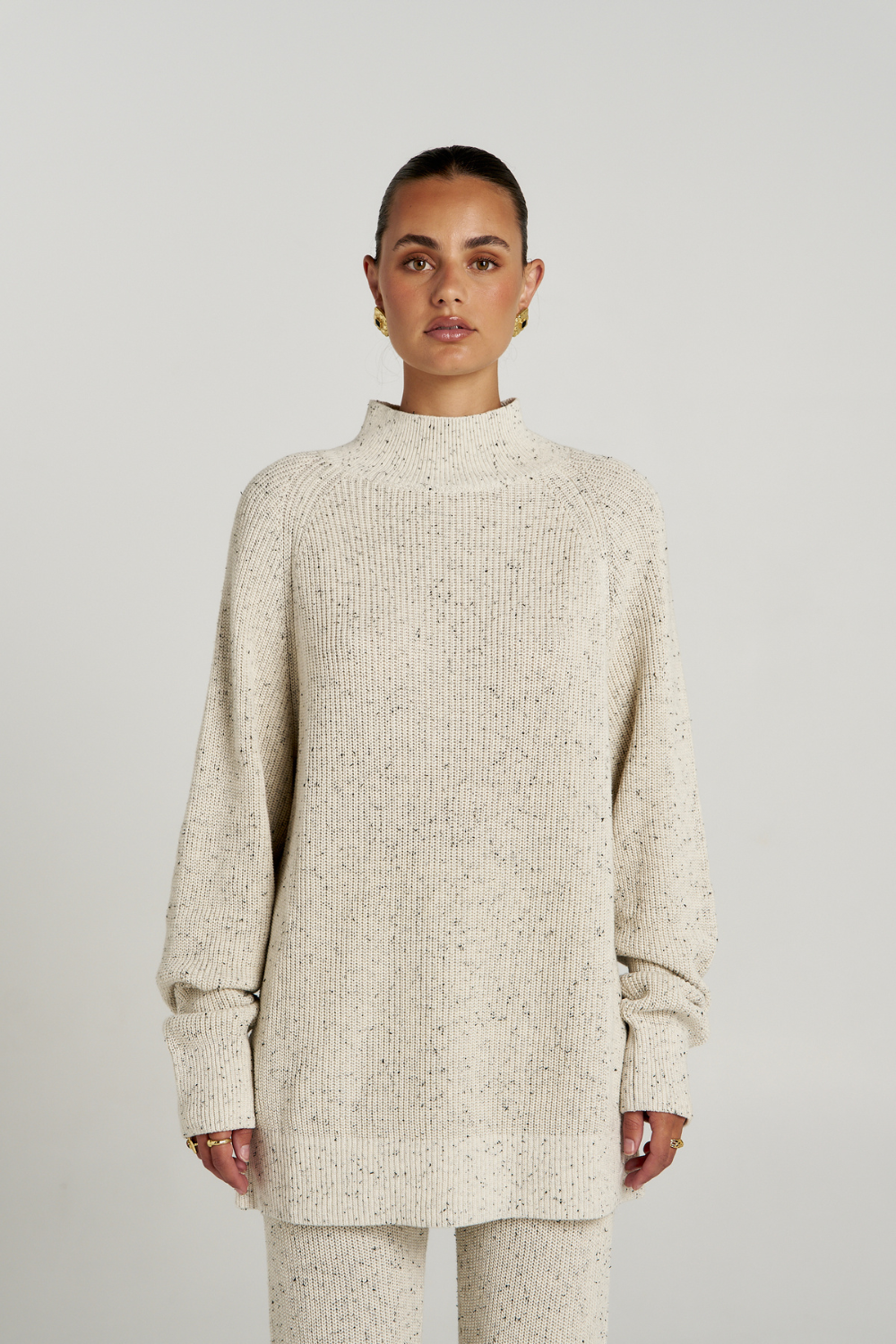 Summi Summi | Longline Knit - Oatmeal