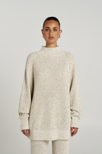 Summi Summi | Longline Knit - Oatmeal