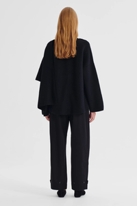 Morrison | Valerie Knit Wrap Jacket - Black