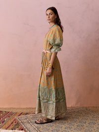 Boteh | Lucent Maxi Smock Dress - Amber