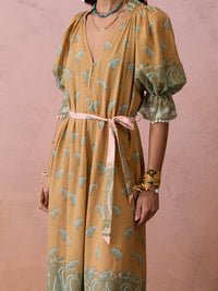 Boteh | Lucent Maxi Smock Dress - Amber