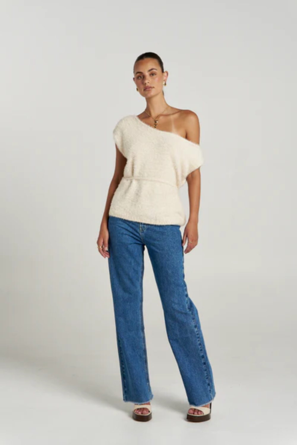 Summi Summi | Ivy Knit Top - Lily White