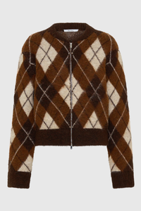 Morrison | Chester Knit Jacket - Argyle