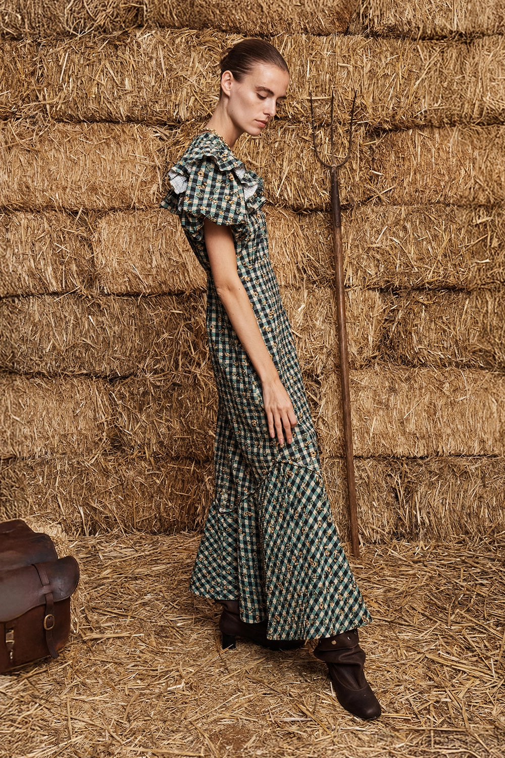 ALÉMAIS | OUTRIDER SEERSUCKER MIDI DRESS