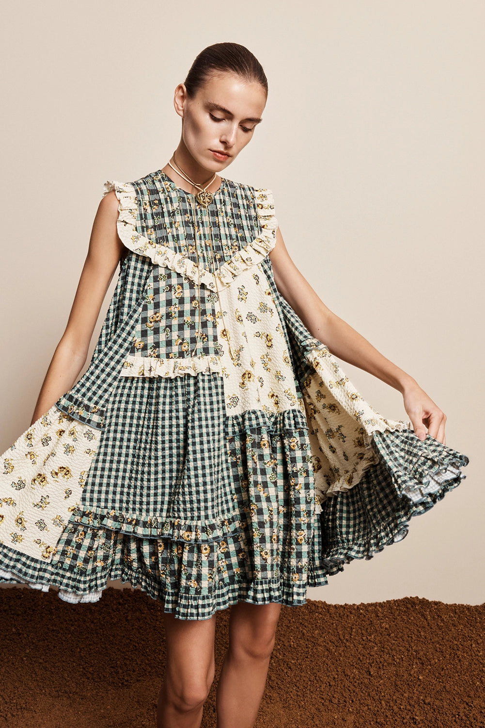 ALÉMAIS | OUTRIDER SEERSUCKER MINI DRESS
