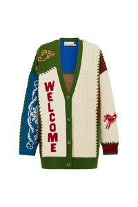 ALÉMAIS | LASSO PATCHWORK KNIT CARDIGAN