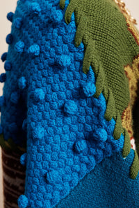 ALÉMAIS | LASSO PATCHWORK KNIT CARDIGAN