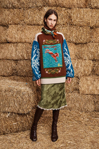 ALÉMAIS | LASSO PATCHWORK KNIT SWEATER