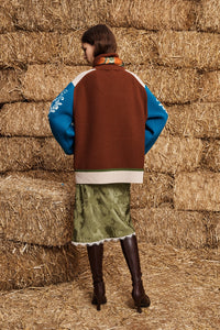 ALÉMAIS | LASSO PATCHWORK KNIT SWEATER