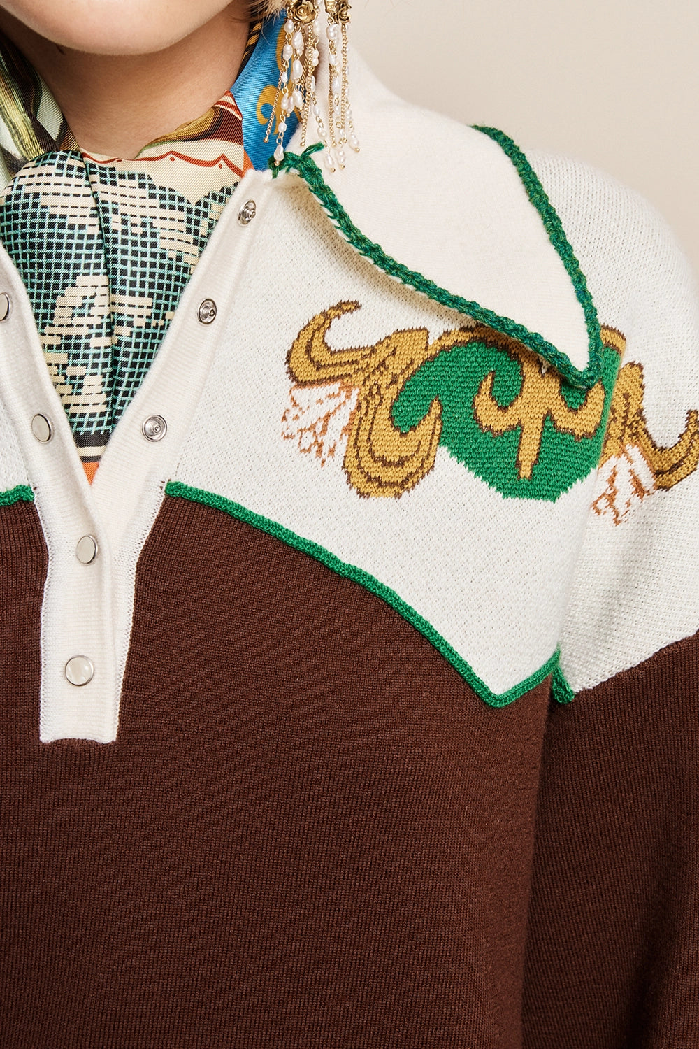 ALÉMAIS | LASSO KNIT POLO CHOCOLATE