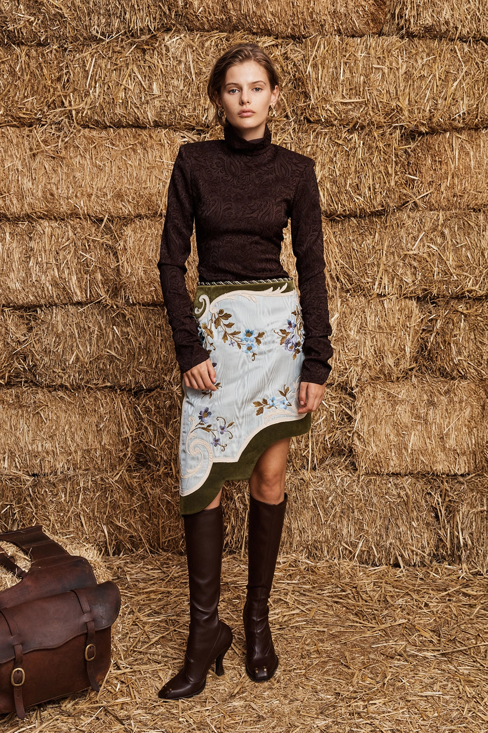 ALÉMAIS | ODESSA EMBROIDERED SKIRT