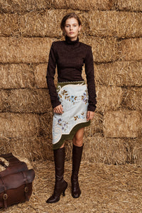 ALÉMAIS | ODESSA EMBROIDERED SKIRT
