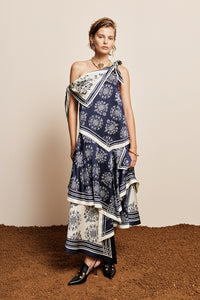 ALÉMAIS | BANDERRA SILK SCARF DRESS