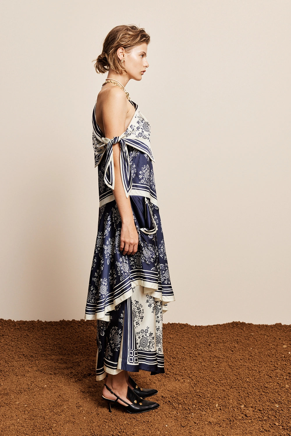 ALÉMAIS | BANDERRA SILK SCARF DRESS