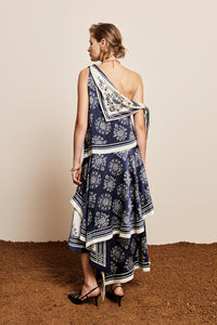 ALÉMAIS | BANDERRA SILK SCARF DRESS