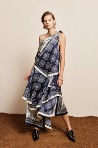 ALÉMAIS | BANDERRA SILK SCARF DRESS