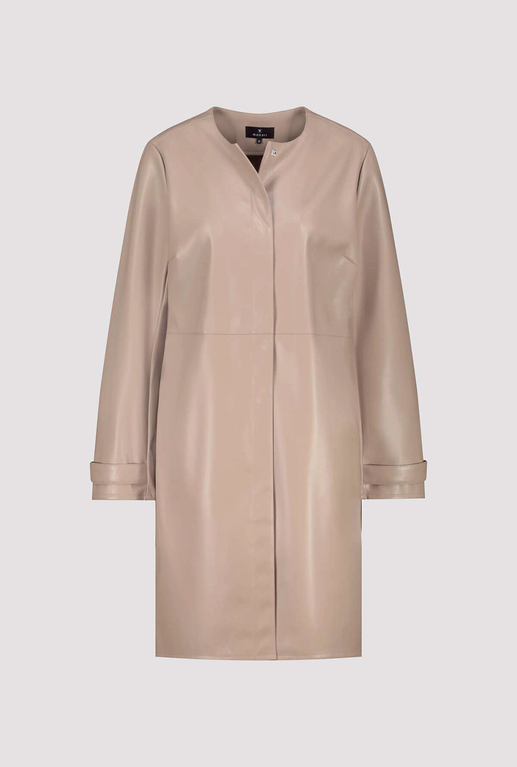 MONARI | FAUX LEATHER COAT - TRUFFLE 808771