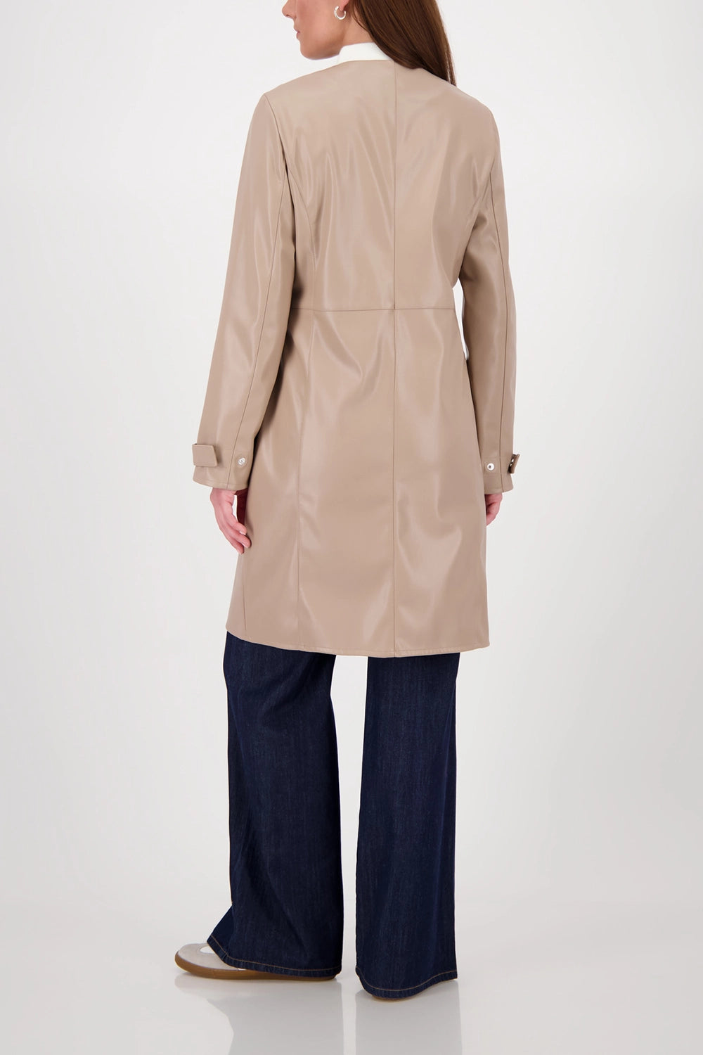 MONARI | FAUX LEATHER COAT - TRUFFLE 808771