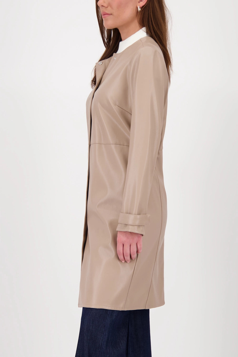 MONARI | FAUX LEATHER COAT - TRUFFLE 808771