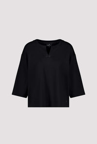 MONARI | SWEATSHIRT WITH RHINESTONES - BLACK 808886