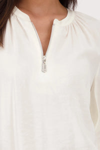 MONARI | BLOUSE WITH ZIP - CASHMERE 808898