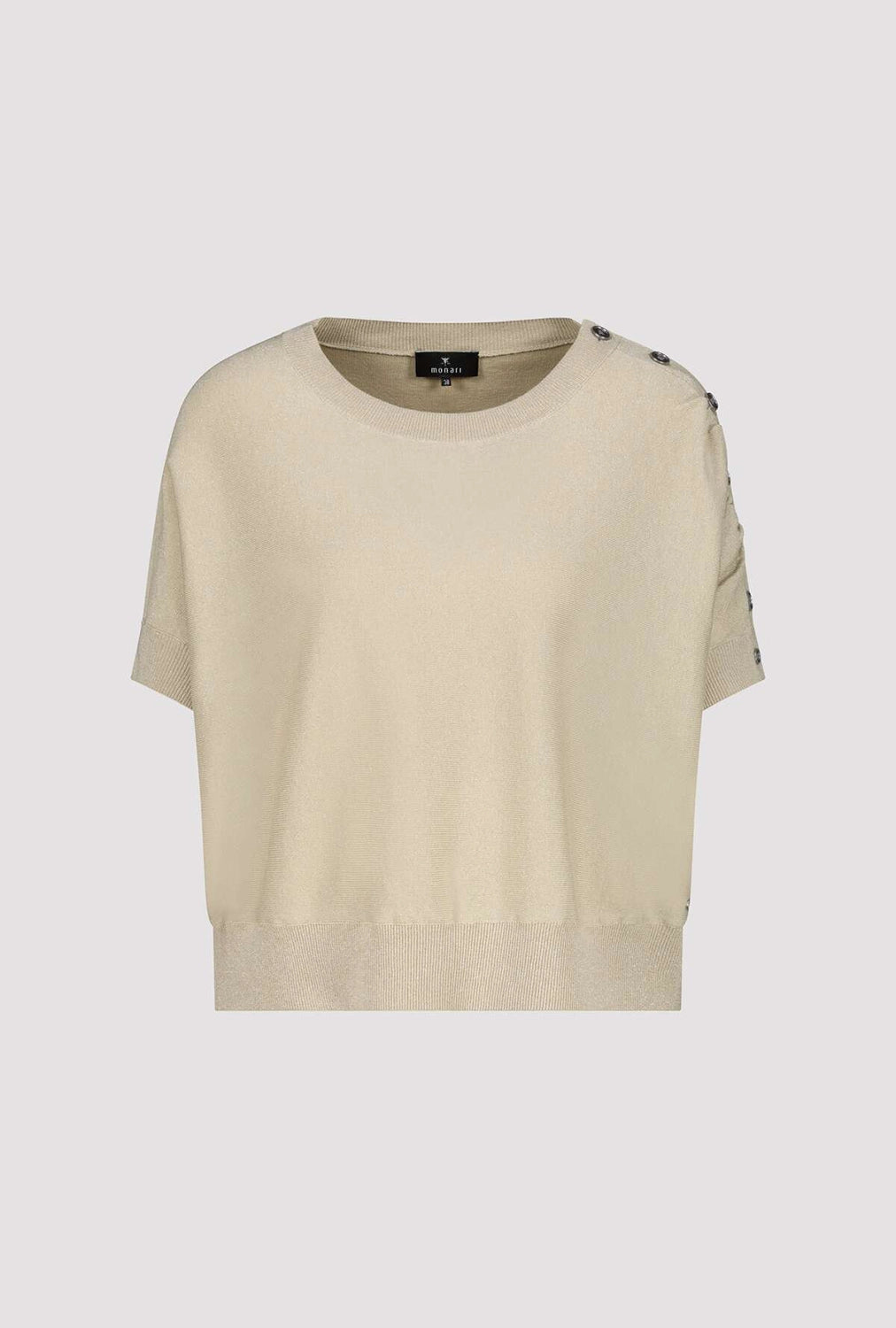 MONARI | SWEATER LUREX + BUTTONS - CINNAMON 808922