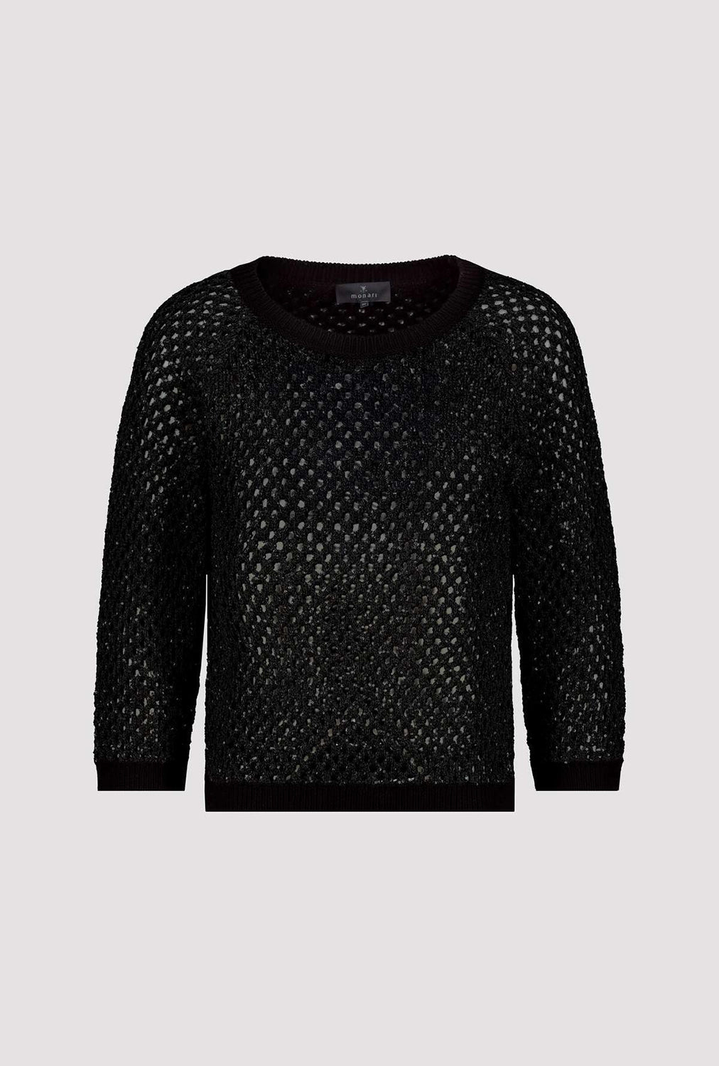 MONARI | AJOUR KNIT JUMPER - BLACK 808925