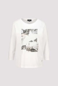 MONARI | T-SHIRT PRINT + JEWELRY - OFF WHITE 808936