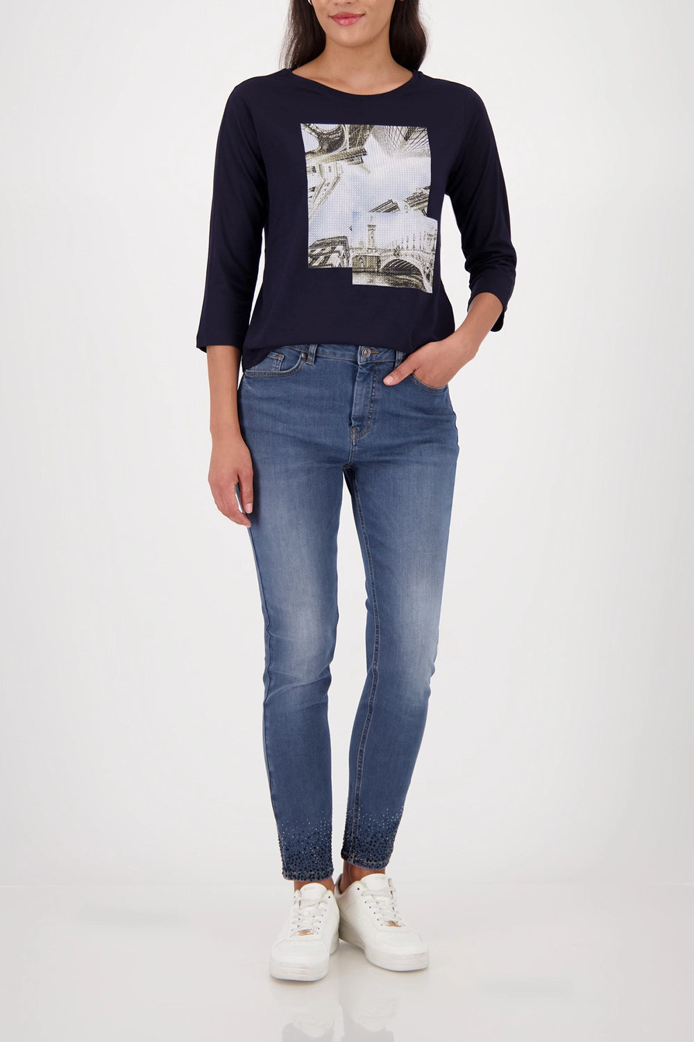 MONARI | T-SHIRT PRINT + JEWELRY - NIGHT SKY 808936