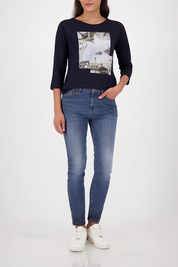 MONARI | T-SHIRT PRINT + JEWELRY - NIGHT SKY 808936