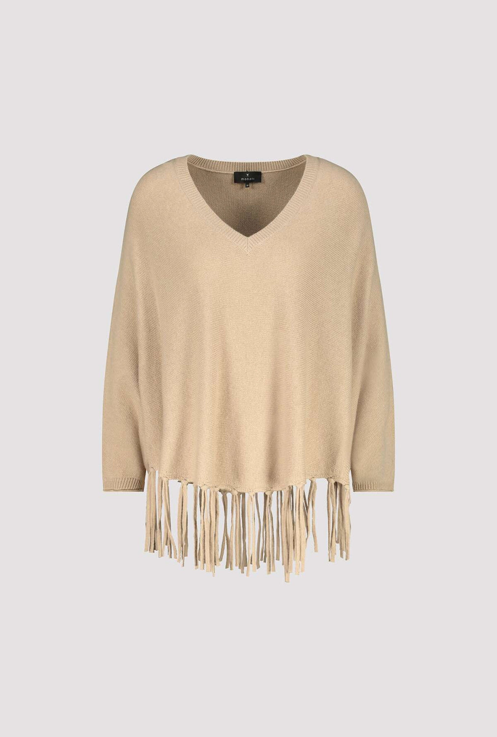 MONARI | SWEATER CAPE FRINGES - CINNAMON 808946