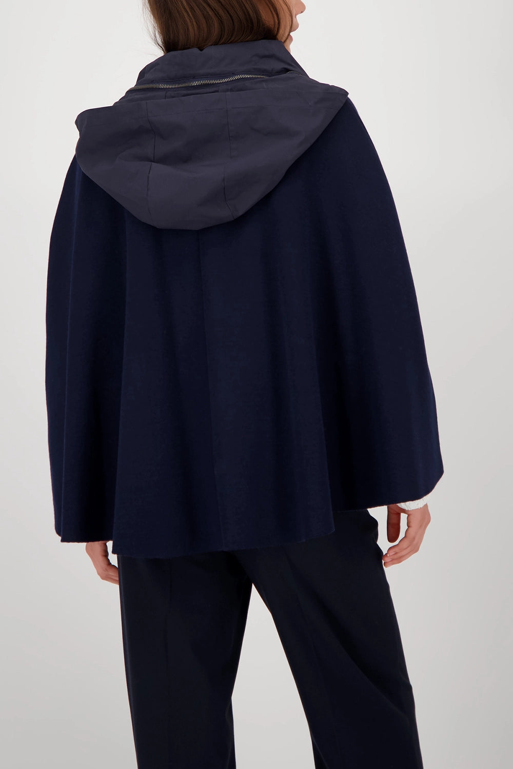 MONARI | JACKET KNITTED CAPE + NYLON - NIGHT SKY 808981