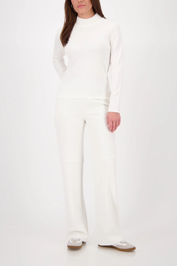 MONARI | BASIC LONG-SLEEVE JUMPER WITH STAND-UP COLLAR - OFF-WHITE 808988