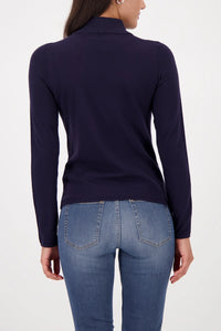 MONARI | PULLOVER BASIC STAND-UP COLLAR - NIGHT SKY 808988