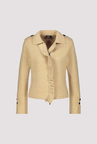 MONARI | JACKET CARDIGAN RUFFLES - CINNAMON 809004