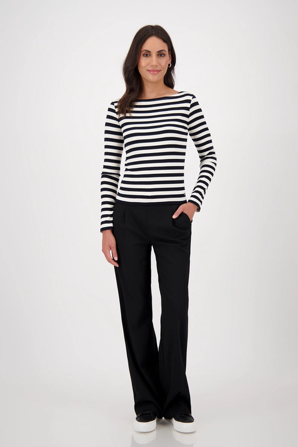 MONARI | SHIRT WITH STRIPE PATTERN - BLACK STRIPE 809050