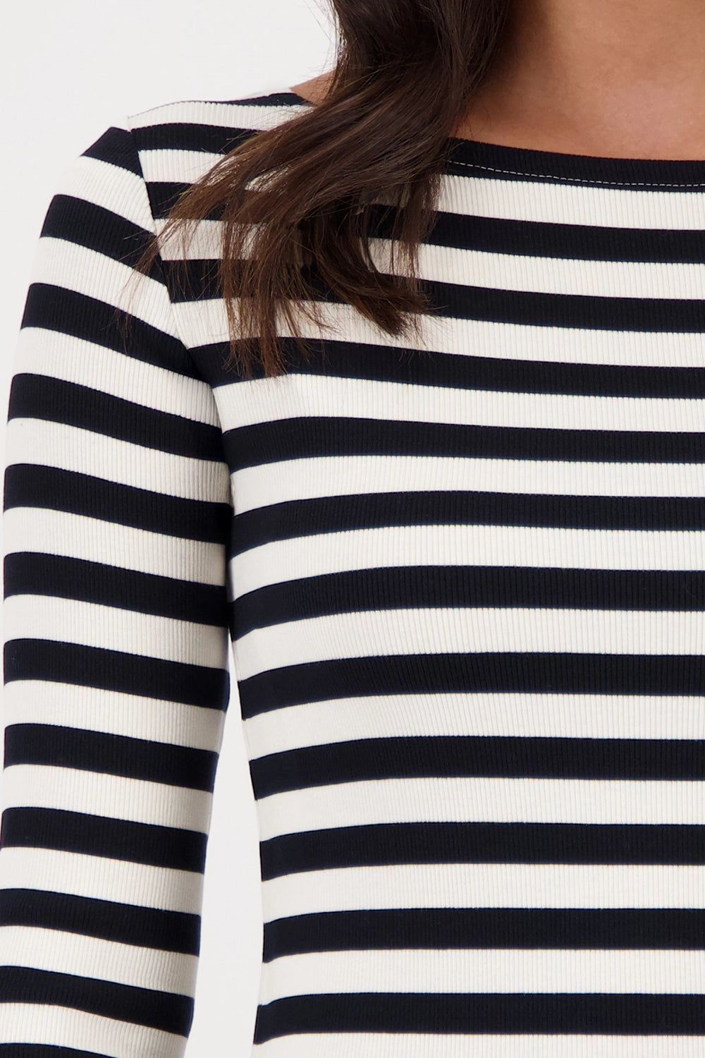 MONARI | SHIRT WITH STRIPE PATTERN - BLACK STRIPE 809050