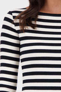 MONARI | SHIRT WITH STRIPE PATTERN - BLACK STRIPE 809050