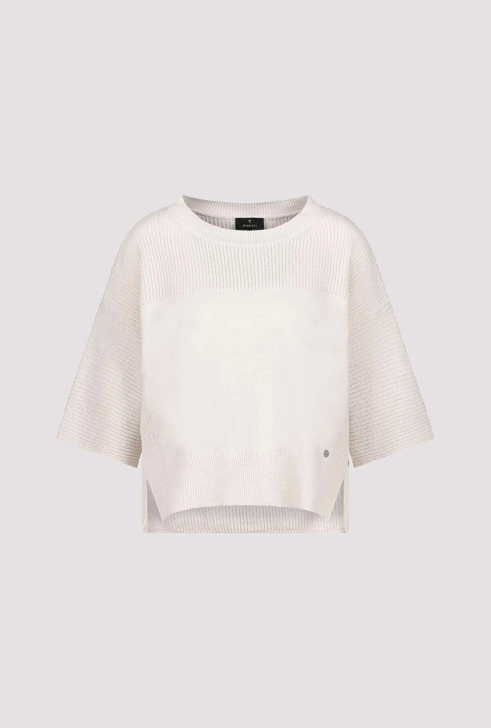 MONARI | JUMPER WITH SIDE SLITS - OAT MILK 809064