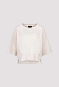 MONARI | JUMPER WITH SIDE SLITS - OAT MILK 809064