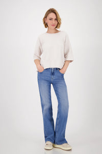 MONARI | JUMPER WITH SIDE SLITS - OAT MILK 809064