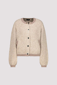 MONARI | TWEED JACKET WITH LUREX - TRUFFLE 809083