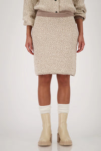 MONARI | TWEED SKIRT WITH LUREX - TRUFFLE 809084