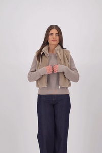 MONARI | BASIC KNIT JUMPER WITH LUREX - TRUFFLE 809134