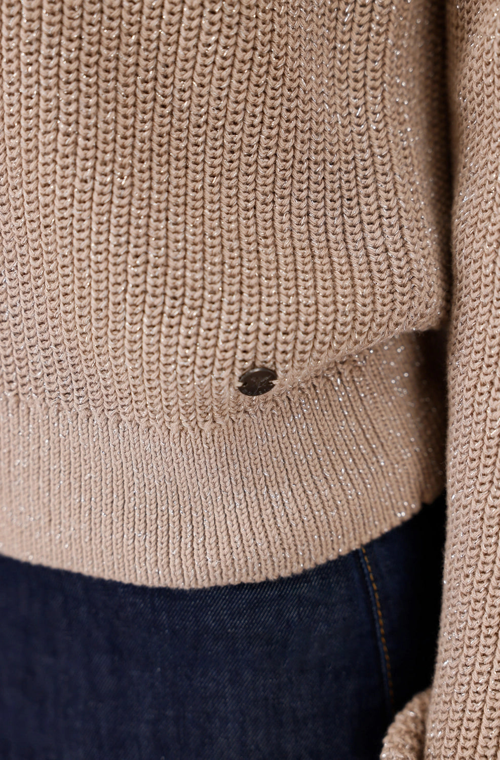 MONARI | BASIC KNIT JUMPER WITH LUREX - TRUFFLE 809134