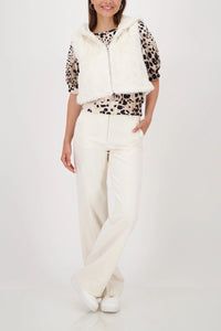 MONARI | FUR WAISTCOAT - CASHMERE 809138