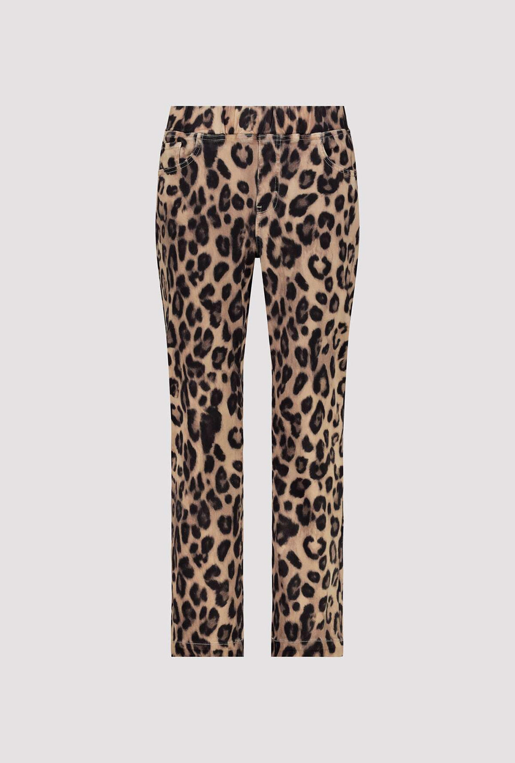 MONARI | STRAIGHT-LEG LEOPARD-PRINT TROUSERS - CINNAMON PATTERN 809182