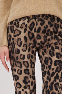 MONARI | STRAIGHT-LEG LEOPARD-PRINT TROUSERS - CINNAMON PATTERN 809182