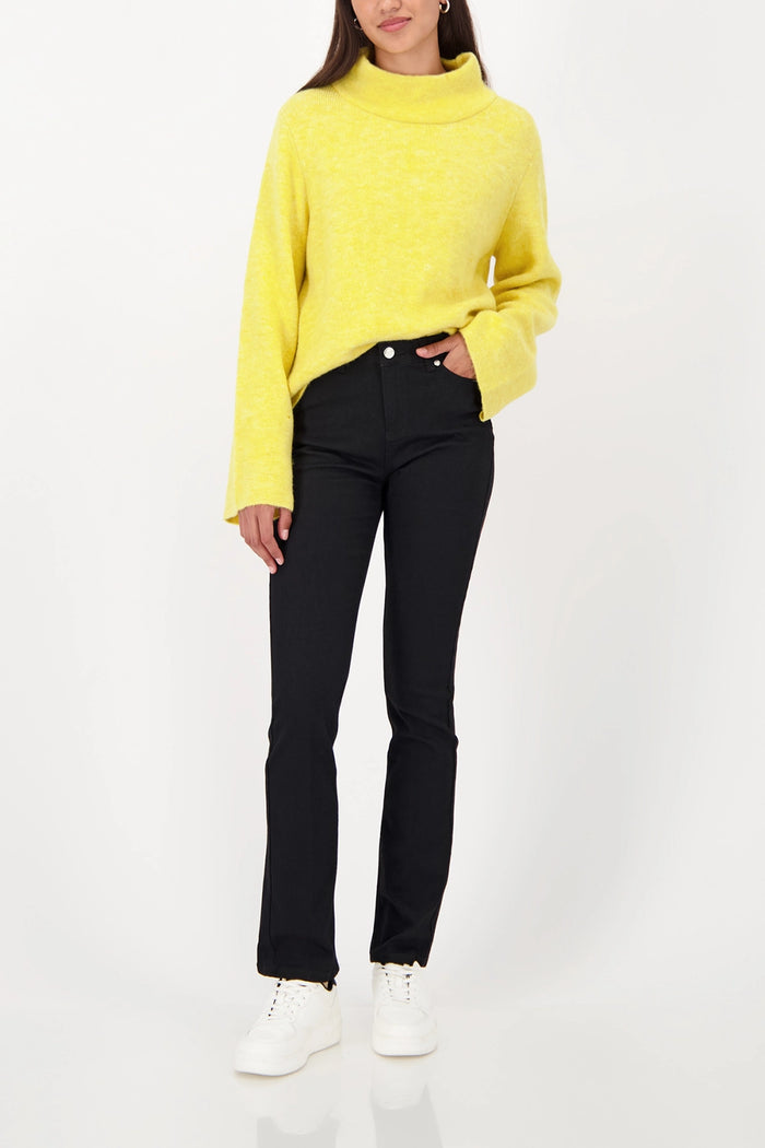 MONARI | JEANS WITH CREASE - BLACK 809235