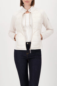 MONARI | QUILTED JACKET WITH NEOPRENE - ALMOND 809246